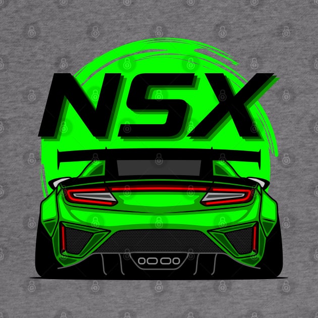 Green NSX Rear JDM by GoldenTuners